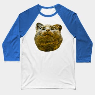 Cat with a grin statue Baseball T-Shirt